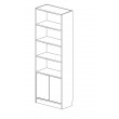 Bookshelf with Bottom 2 door Cupboard 